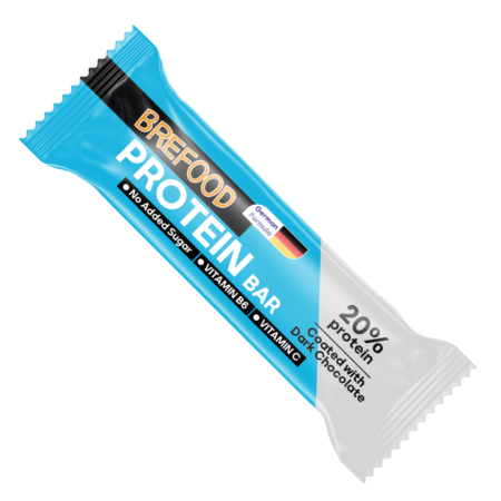 پروتئین بار 20% با روکش شکلات تلخ